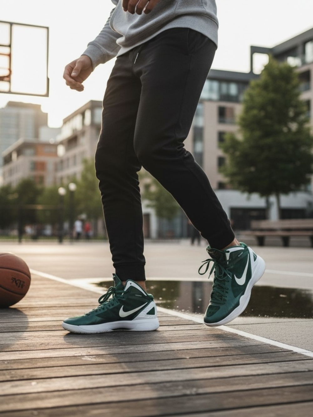 Nike Zoom Hyperdunk Flywire Men's Lace Up Mid Top Basketball Sneakers 454143-300